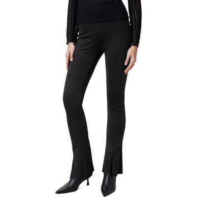 Allsaints Ryla Slit Hem Flare Cuffs In Black