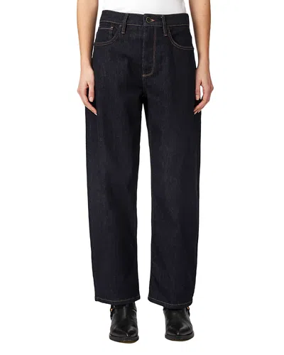 Allsaints Sadie High Rise Barrel Jeans In Rinse Wash In Black