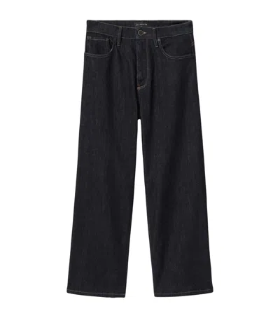 Allsaints Sadie High-rise Barrel-leg Jeans In Blue