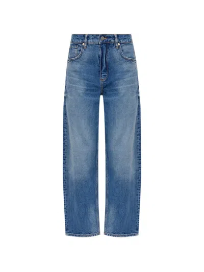 Allsaints Sadie Straight-leg Jeans In Blue