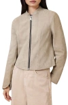 Allsaints Sadler Slim Fit Suede Jacket