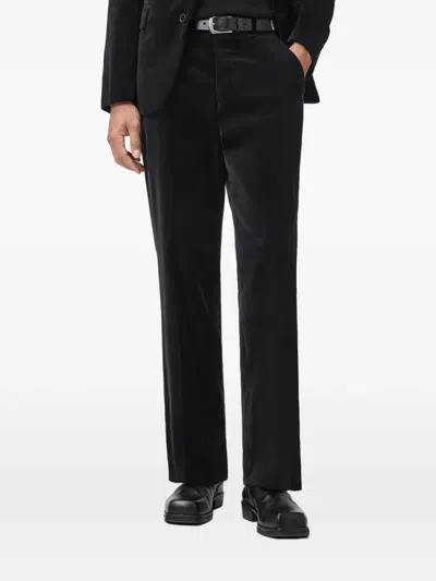 Allsaints Saga Velvet Trousers In Black