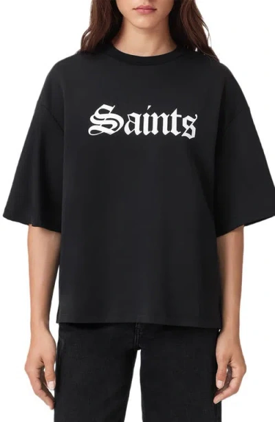 ALLSAINTS ALLSAINTS SAINT AMELIE LOGO GRAPHIC T-SHIRT