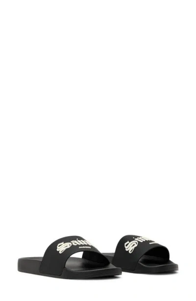 Allsaints Saint Slide Sandal In Black
