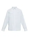 Allsaints Relaxed Fit Button Front Shirt In Blue