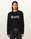Allsaints Saints Wool Blend Sweater In Black