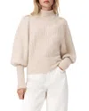 Allsaints Sajel Funnel Neck Sweater In White