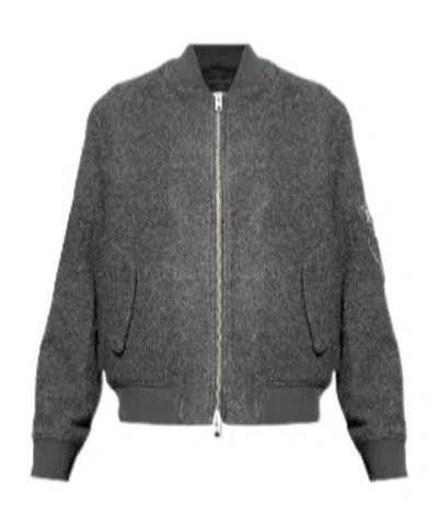 Allsaints Saku Bomber Jacket In Gray
