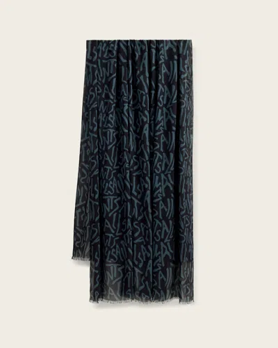 Allsaints Santas Wraparound Pareo In Blue