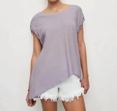 Allsaints Sanza Linen Blend Sleeveless Tank Top In Misty Lilac In Purple