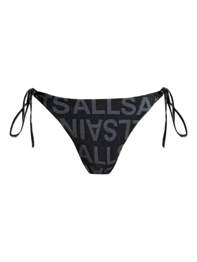Allsaints Saph Bikini Bottoms In Black