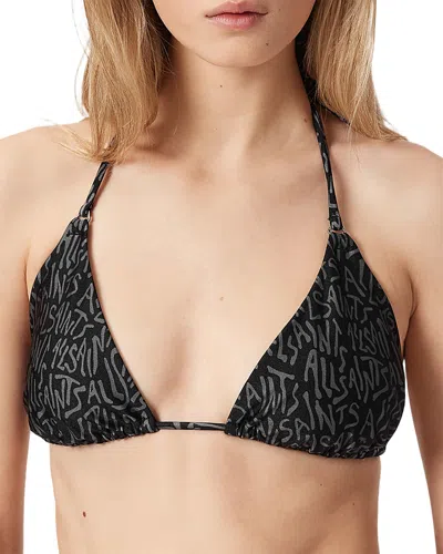 Allsaints Saph Bikini Top In Black