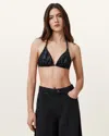 Allsaints Saph Underground Bikini Top In Slate Black