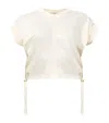 Allsaints Satin Mira T-shirt In Tofu White