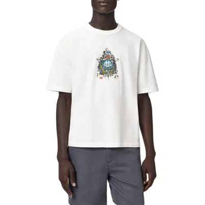 Allsaints Saviour Send The Postcard Graphic T-shirt In White