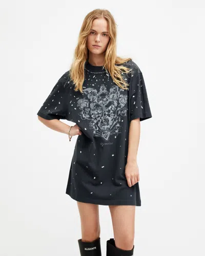 midi cotton dresses for women Reversible Gauze Dress Vintage floral midi cotton Chic Black and White Size:L(7-8) train