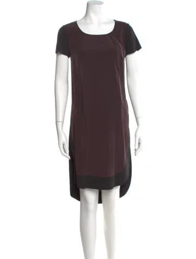 Pre-owned Allsaints Scoop Neck Knee-length Dress In Black