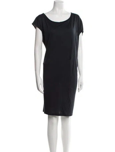 Pre-owned Allsaints Scoop Neck Mini Dress In Black