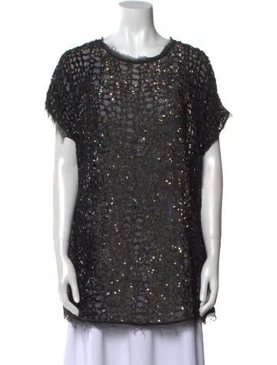 Pre-owned Allsaints Scoop Neck Mini Dress In Black
