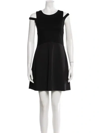 Pre-owned Allsaints Scoop Neck Mini Dress In Black