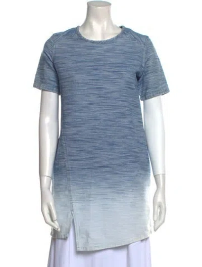 Pre-owned Allsaints Scoop Neck Mini Dress In Blue