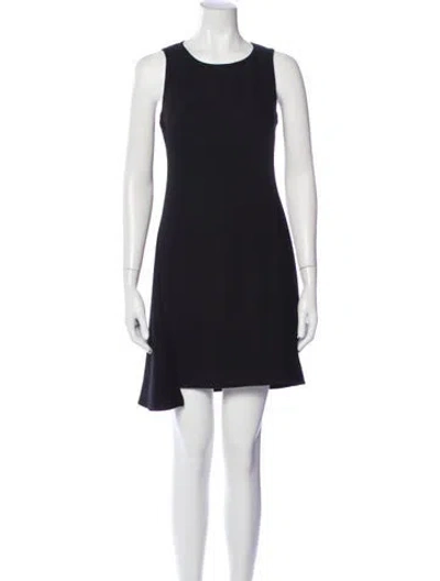 Pre-owned Allsaints Scoop Neck Mini Dress In Blue