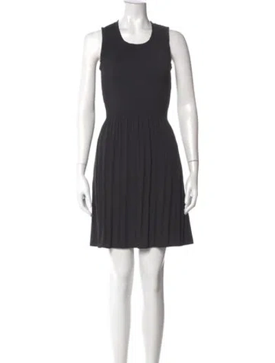 Pre-owned Allsaints Scoop Neck Mini Dress In Gray