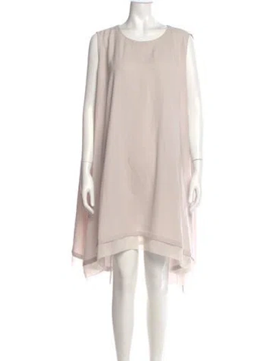 Pre-owned Allsaints Scoop Neck Mini Dress In Pink