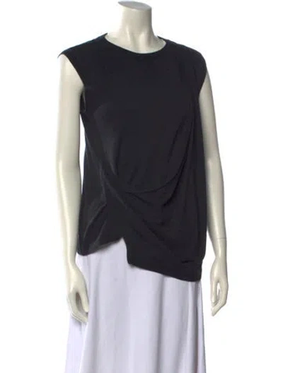 Pre-owned Allsaints Scoop Neck Sweater In Black