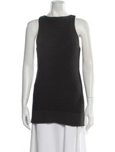 Pre-owned Allsaints Scoop Neck Sweater In Black