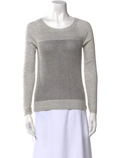 Pre-owned Allsaints Scoop Neck Sweater In Gray
