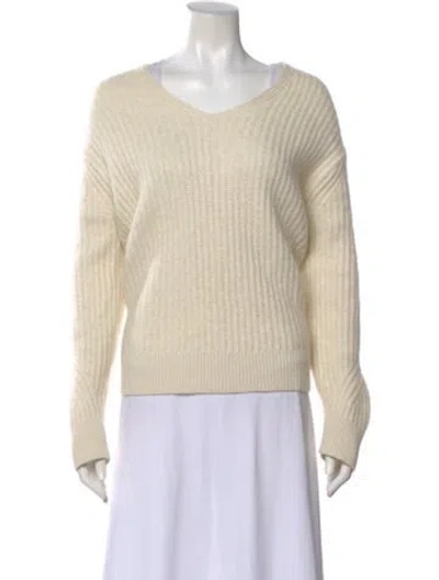 Pre-owned Allsaints Scoop Neck Sweater In Neutral