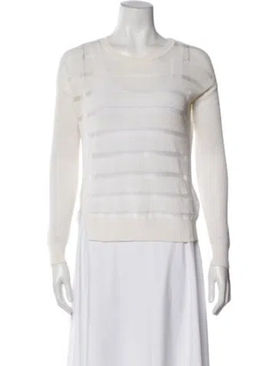Pre-owned Allsaints Scoop Neck Sweater In Neutral