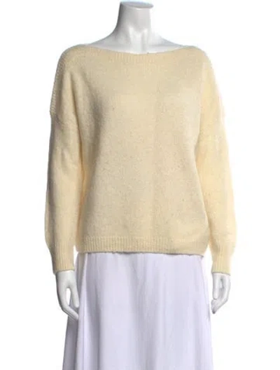 Pre-owned Allsaints Scoop Neck Sweater In White