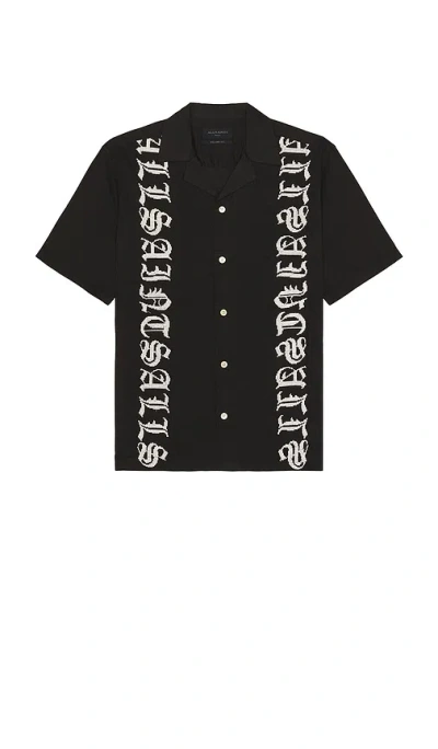 Allsaints Scripture Short Sleeve Shirt