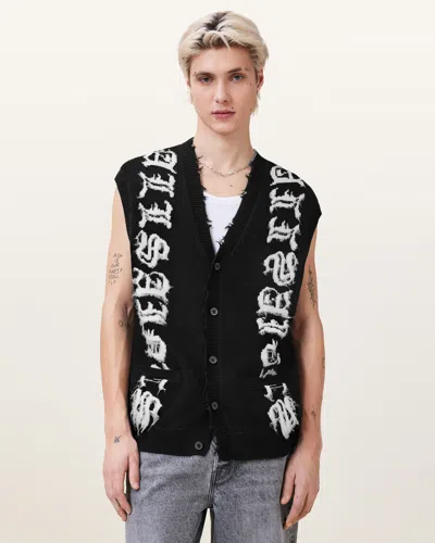 ALLSAINTS SCRIPTURE SLEEVELESS KNITTED TANK TOP