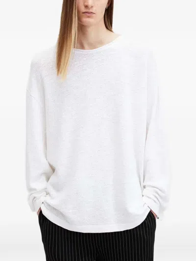 Allsaints Sears Long-sleeve T-shirt In White