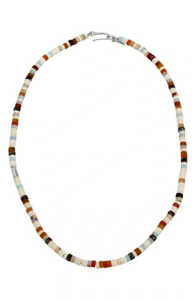 Allsaints Semiprecious Stone Beaded Necklace In Multi