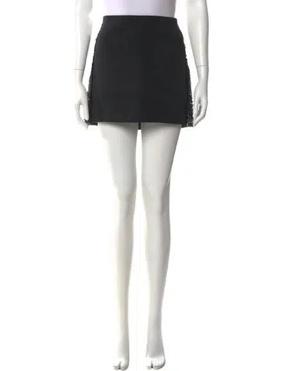 Pre-owned Allsaints Sequin Embellishments Mini Skirt In Black