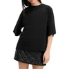 Allsaints Amelie Embroidered Underground T-shirt In Black