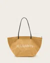Allsaints Womens Serafina Canvas Tote Bag Palisade Tan In Palisade Tan