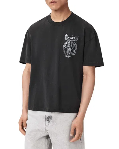 Allsaints Seraphim Logo Graphic T-shirt In Black