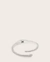 Allsaints Serpent Cuff Bracelet In Warm Silver