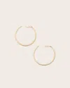 Allsaints Serpent Large Hoop Earrings In Gold