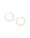Allsaints Serpent Texture Tapered Large Hoop Earrings In Gold