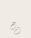 Allsaints Serpent Textured Ring Set In Gold