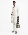 Allsaints Serra 2-in-1 Reversible Shearling Coat In Snow White