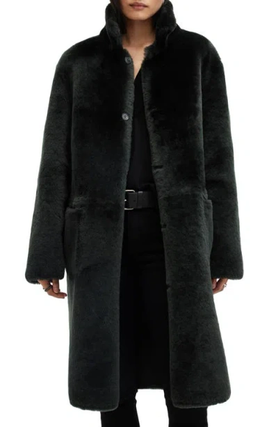 ALLSAINTS ALLSAINTS SERRA REVERSIBLE GENUINE SHEARLING COAT