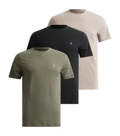 Allsaints Set Of 3 Cotton Brace T-shirts In Multi