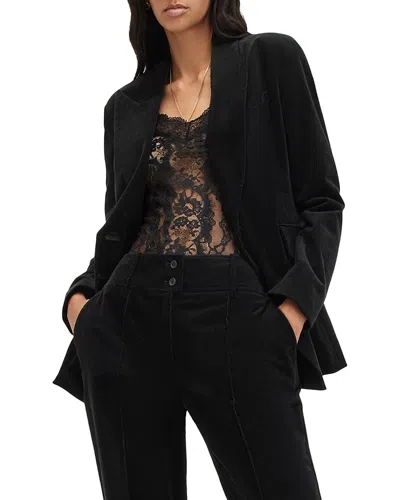 Allsaints Sevenh Cord Blazer In Black